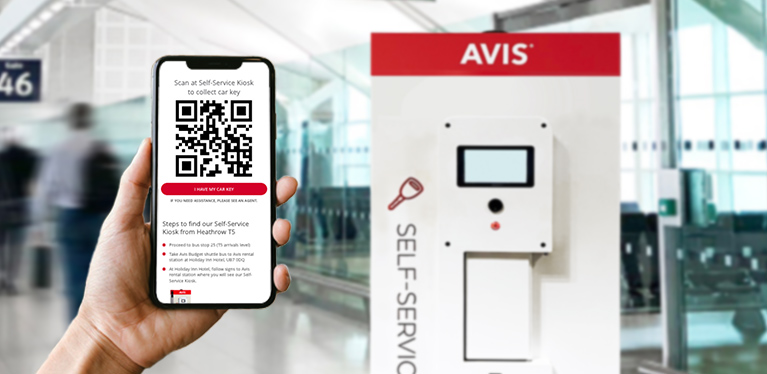 Schneller starten mit der Avis App und unseren Self-Service Kiosken